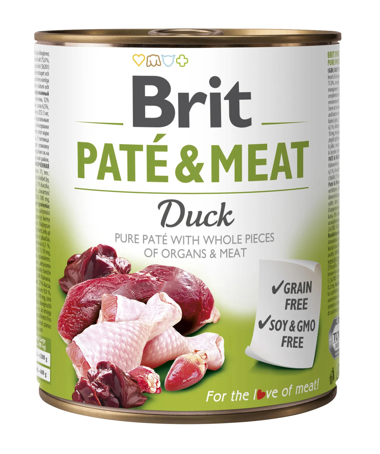 Brit Pate Duck - cibo con anatra e pollo per cani