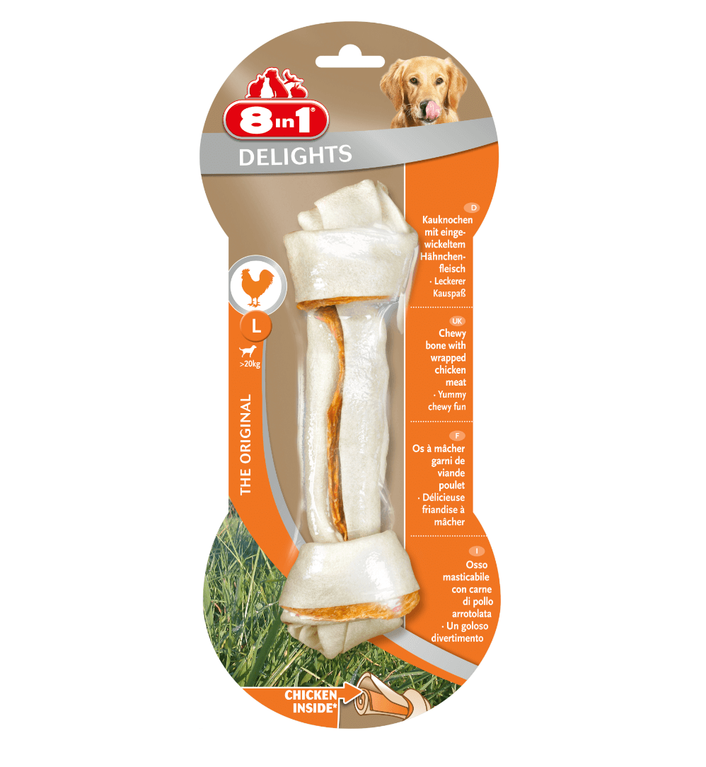 8in1 Hund Delikatesse für Hunde Hühnergeschmack Erfreulich L 1 PC.