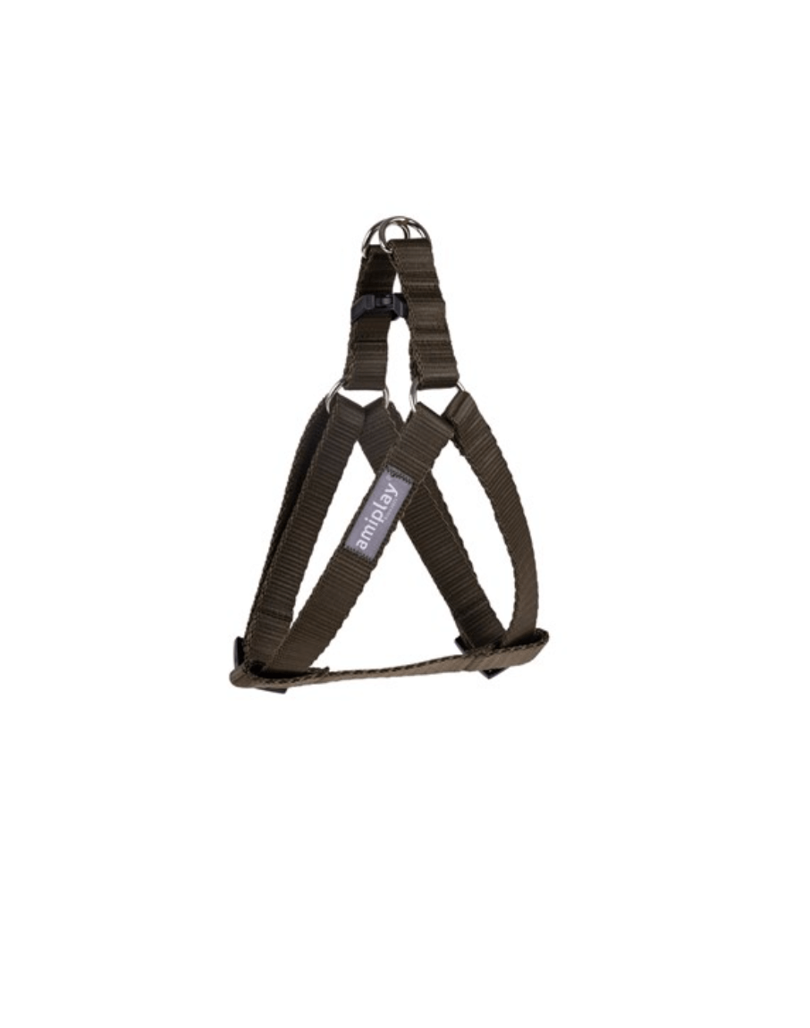 Adjustable Amiplay Popular Dog Harness in Olive