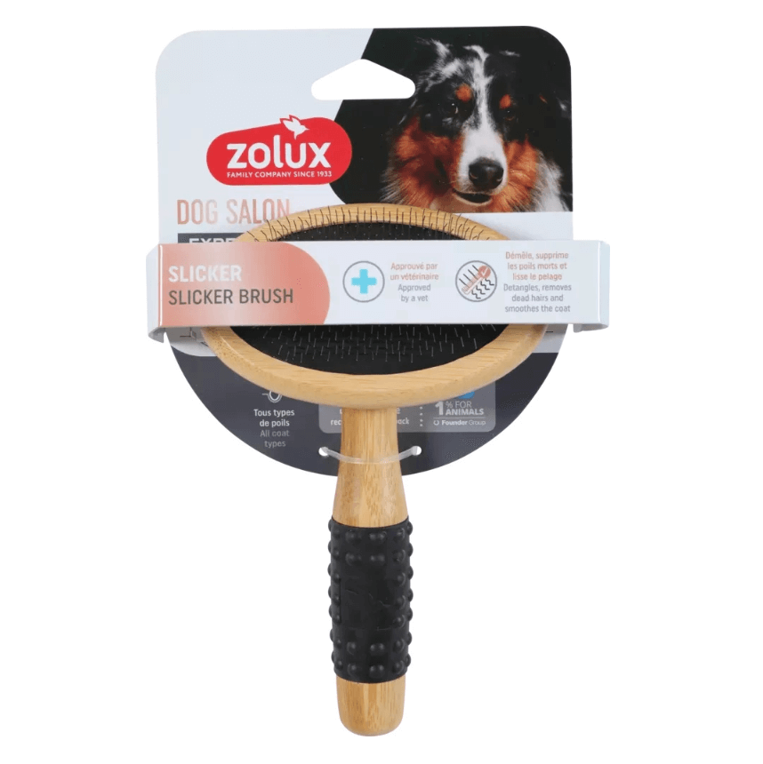 ZOLUX Dog Brush Poodle Wooden