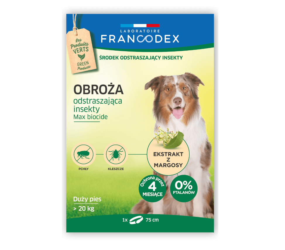 Insetti di Francodex per cani> 20 kg, 75 cm