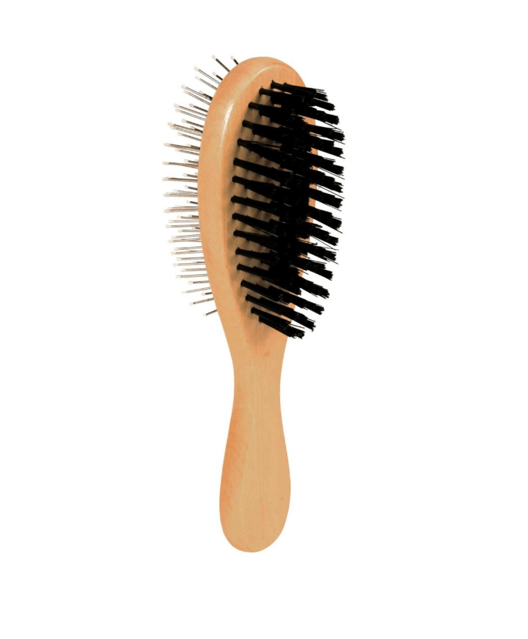 Brosse à double face pour un chat - nylon et fil