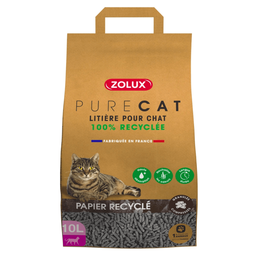 Zolux Purecat Paper Kies vom Recycling 10L