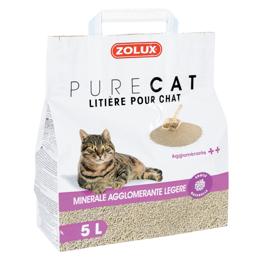 Zolux kieselig den natürlichen Purecat 5L abgebaut