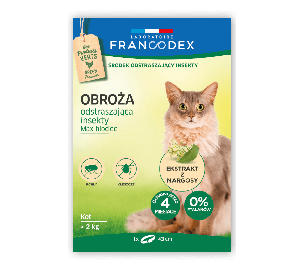 Francodex Straazione che rimuove un colletto per un gatto 43 cm