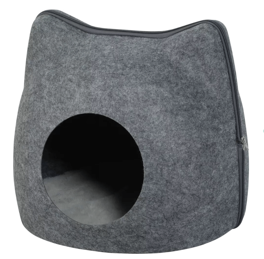 Zolux Budka Lair mit Ohren für eine graue Katze