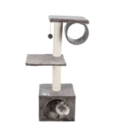 San Fernando Scratching Post 106 cm with Hammock, Gray