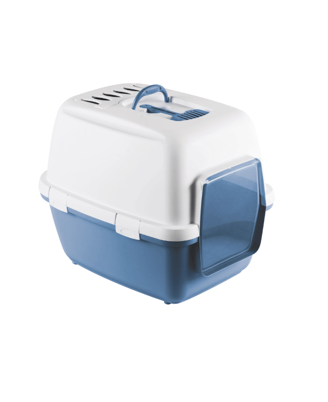 Zolux Cathy Comfort: un inodoro para un gato con un filtro, azul