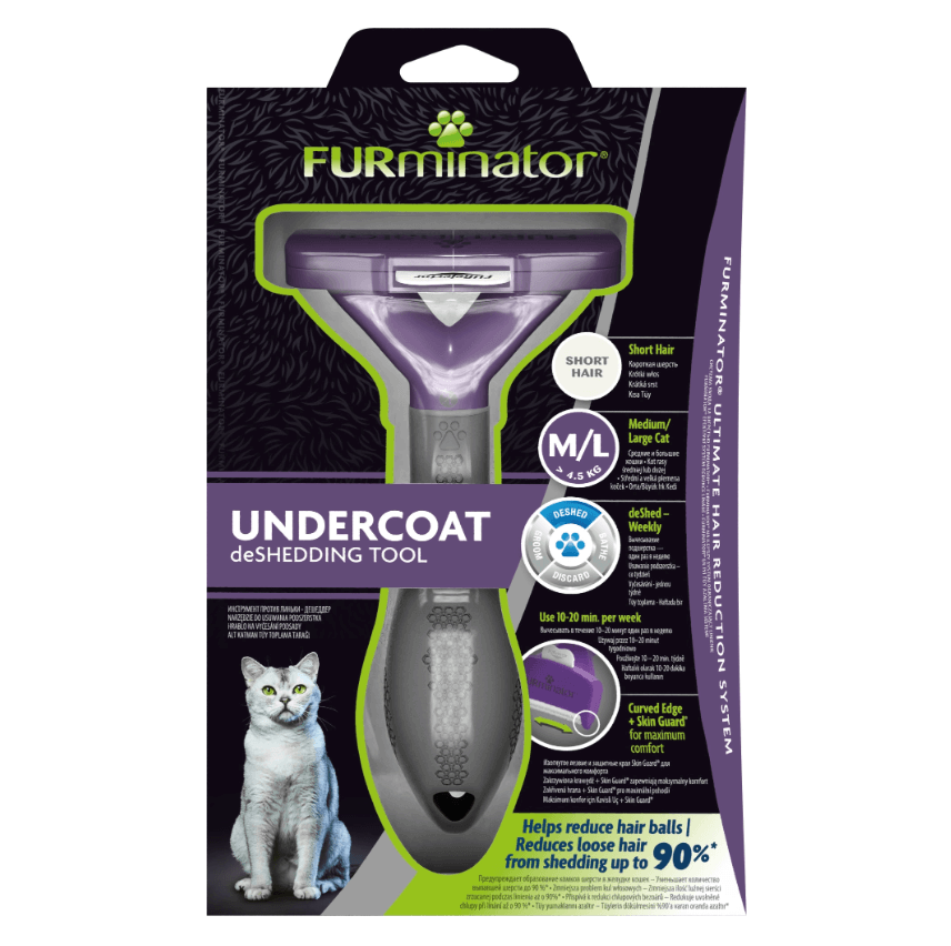 Furminator für große, kurze Katzen