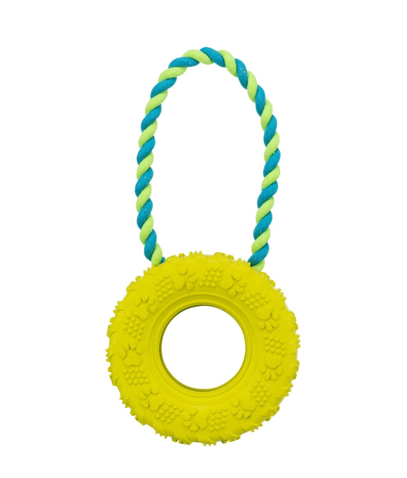 Tire de jouet pour chien - 15/31 cm, caoutchouc