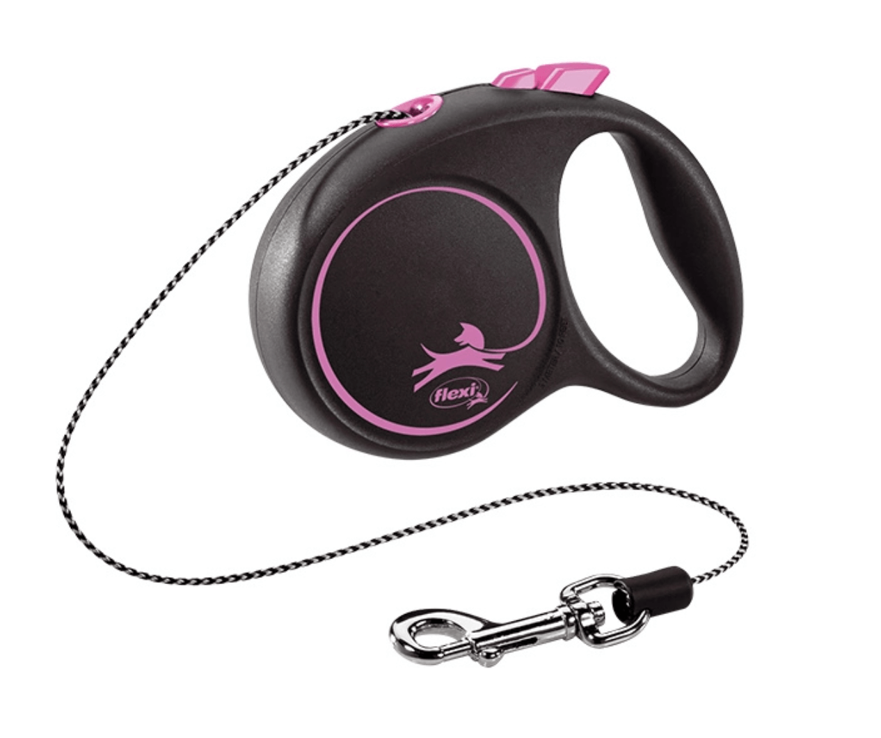 Flexi Black Design XS 3M Pink Lanyard para un perro