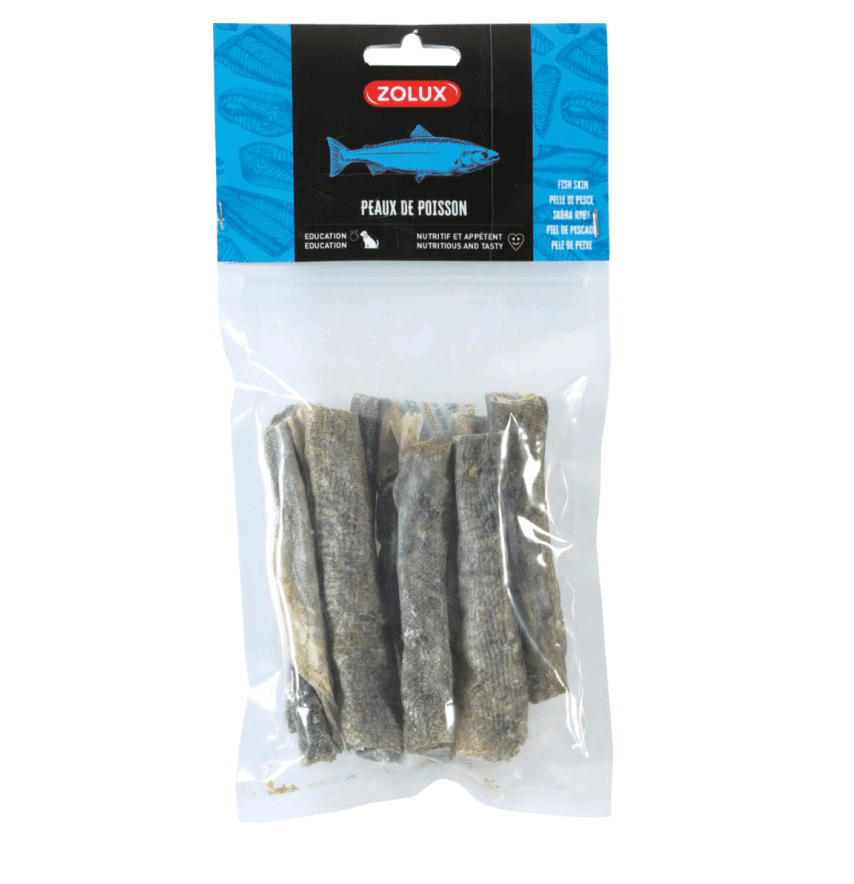 Pesce in pelle Zolux 60 g - Una prelibatezza naturale per un cane