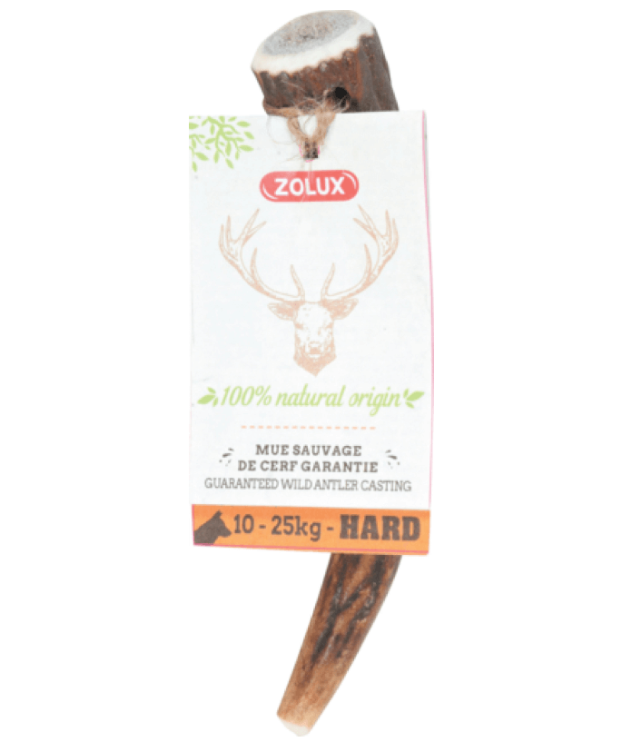 Zolux Deer Antlers Hard S - Natural Teether per un cane 10-25 kg