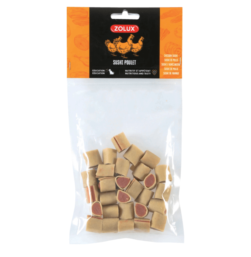 Sushi zoolux con pollo per un cane 100 g
