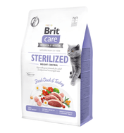 Brit Care Cat Sterilized - anatra e tacchino, controllo del peso e urina sana