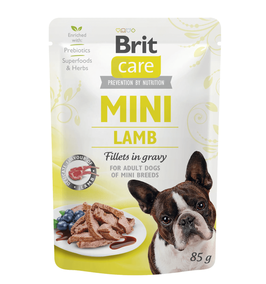 Brit mini lamb - a lamb sachet for a dog 85g