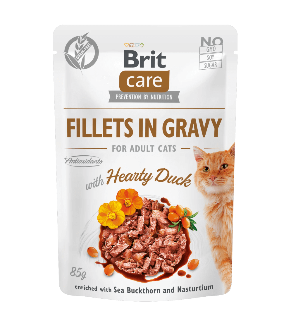 Brit Care Sterilized Duck 85G - Cibo bagnato per gatti