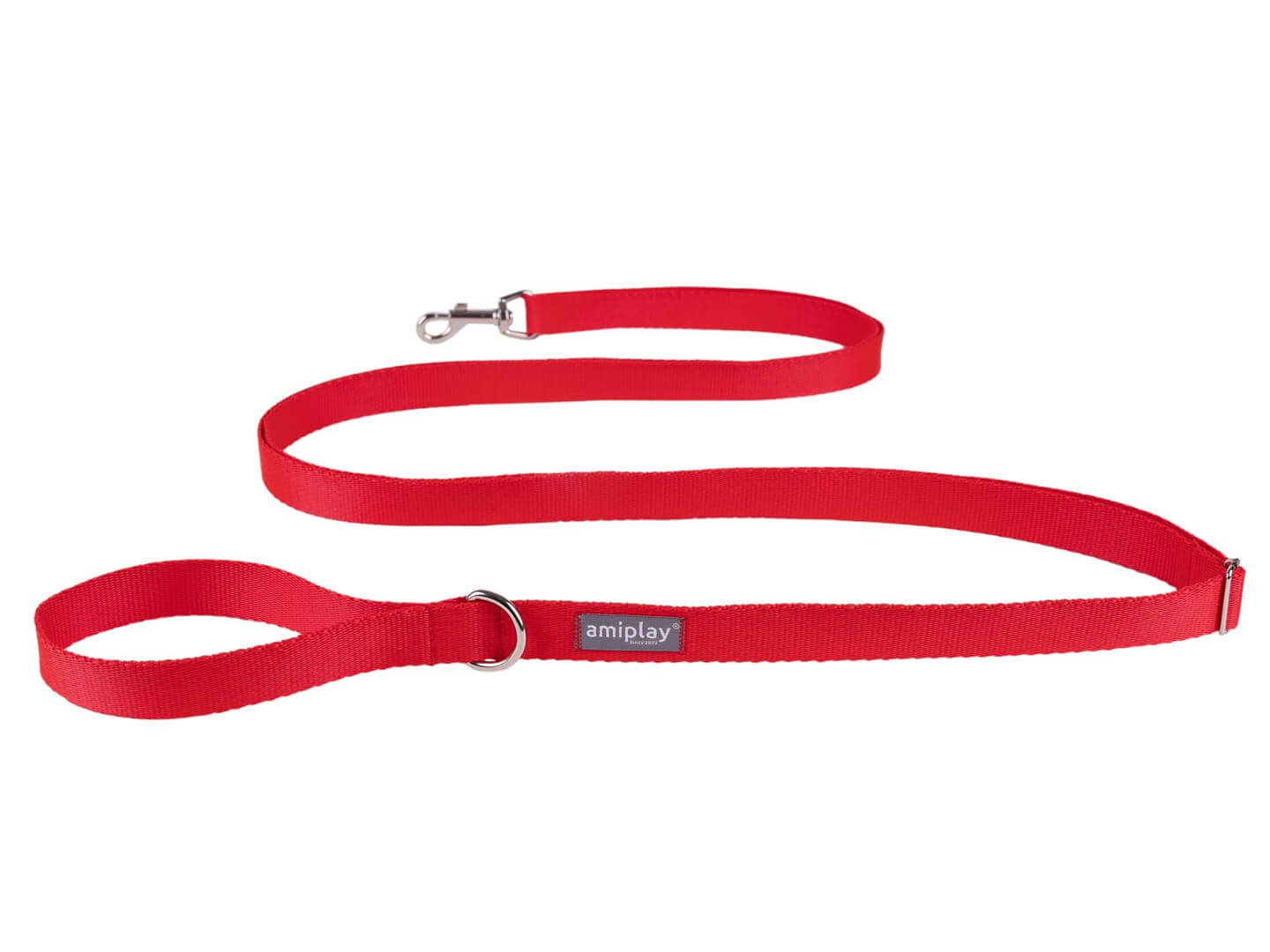 Fix facile Amiplay Amiplay en laisse de chien en couleur rouge 160-300 cm
