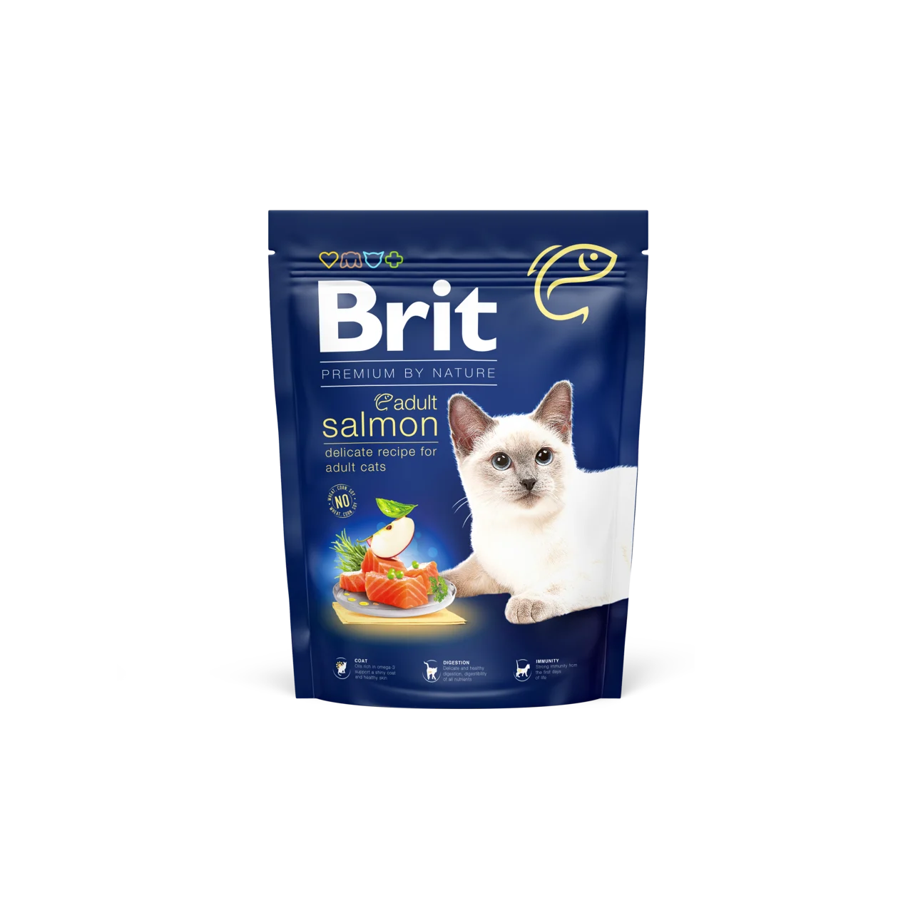 Salmón para adultos de gato británico: comida de salmón para gatos
