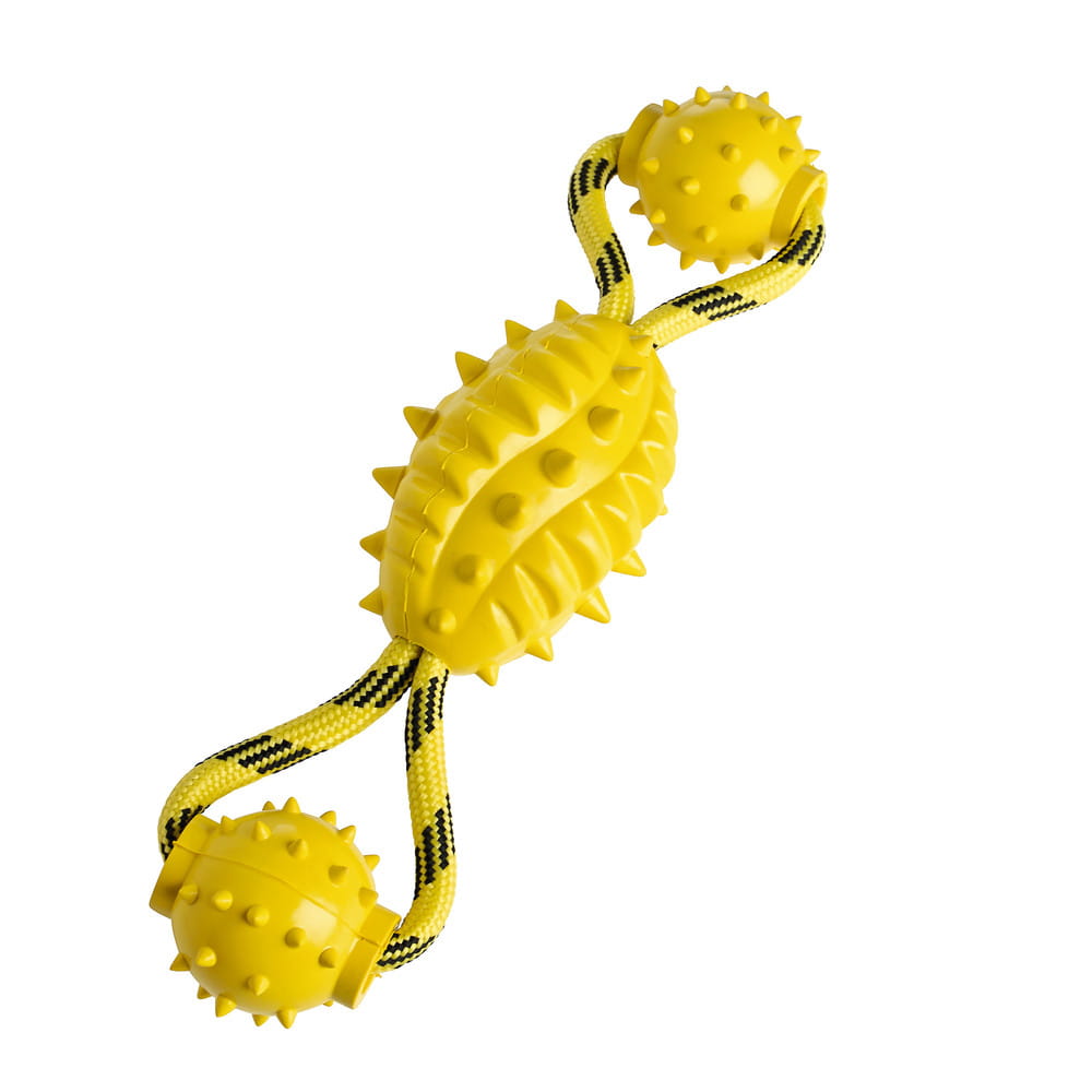 Hunter Spike Ball - Un giocattolo per cani con una corda da 30 cm
