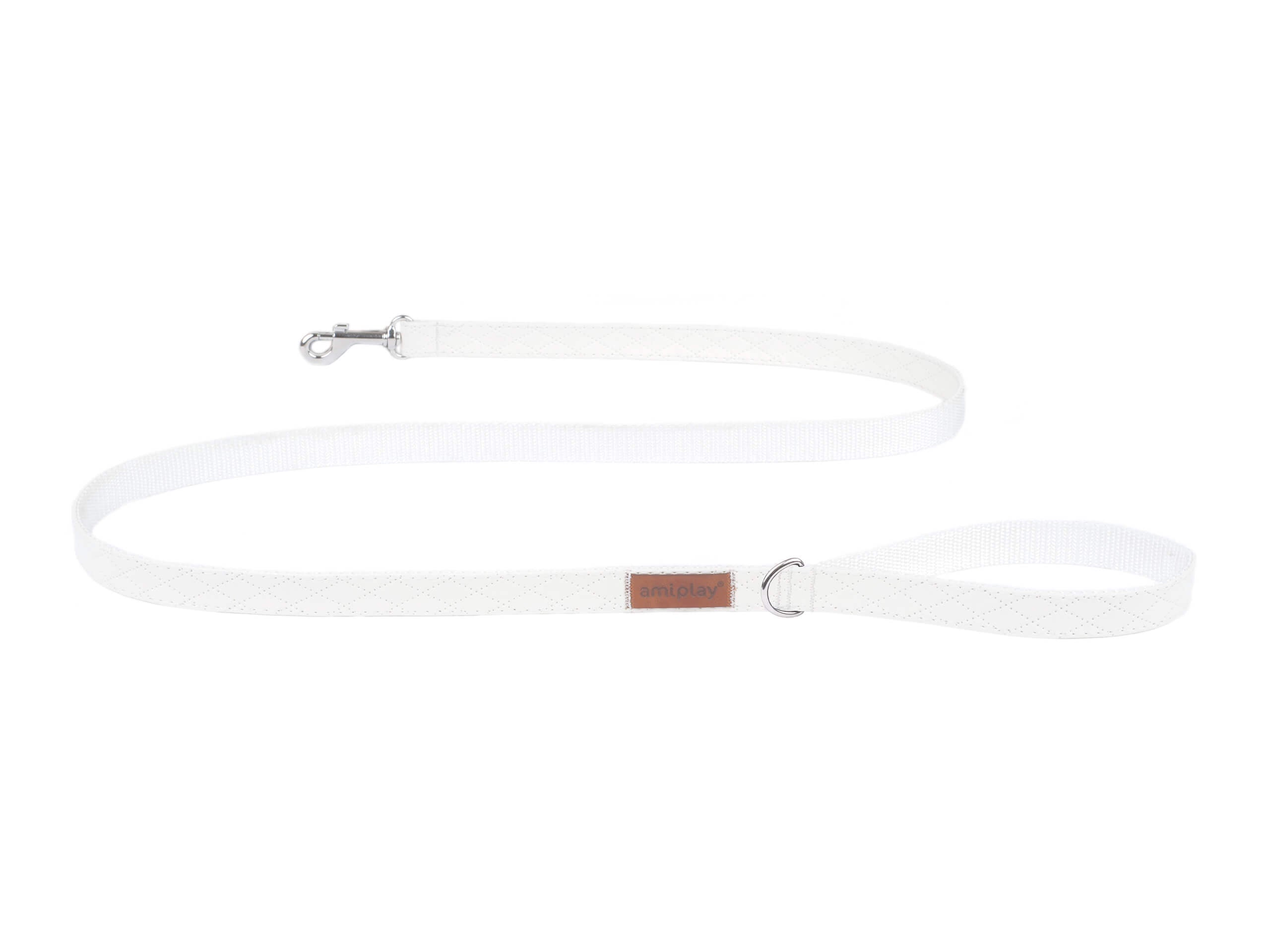 New York White Leash - 140 cm, dimensioni S -xl per un cane