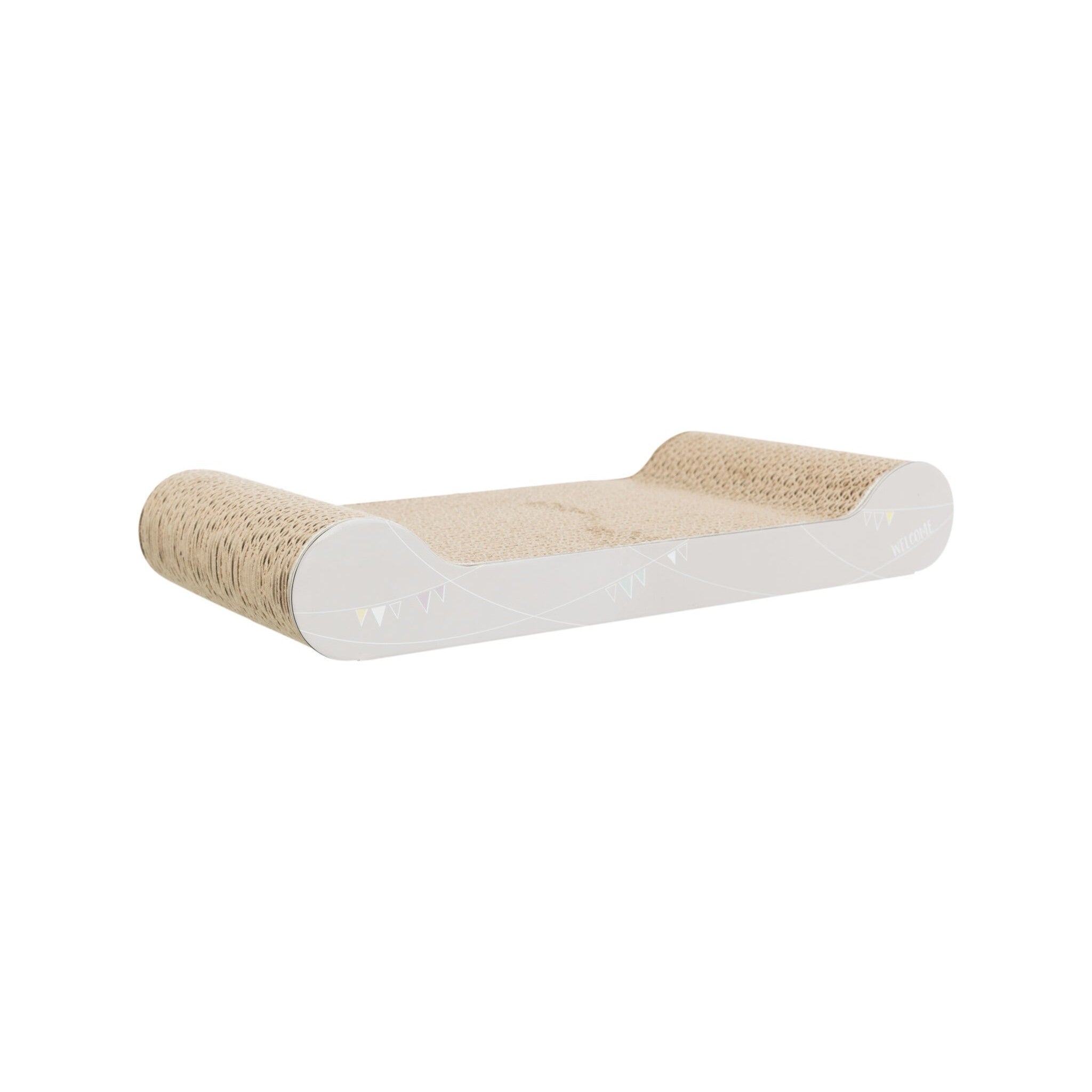 Junior cardboard scratching post 38 cm for a young cat