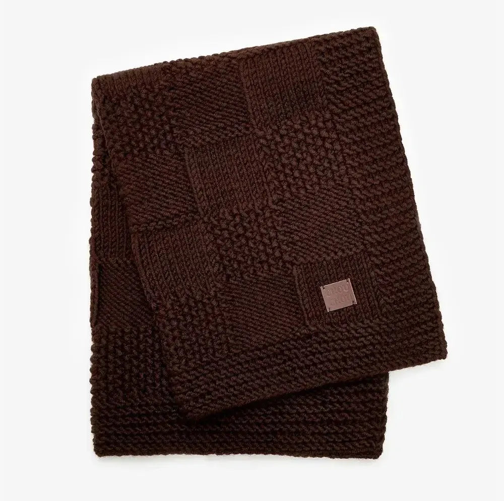 Coperta per cani "Chess" - Brown (100 × 80 cm)