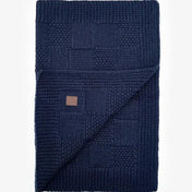 Couverture de chien "échec" - bleu (50 × 70 cm)